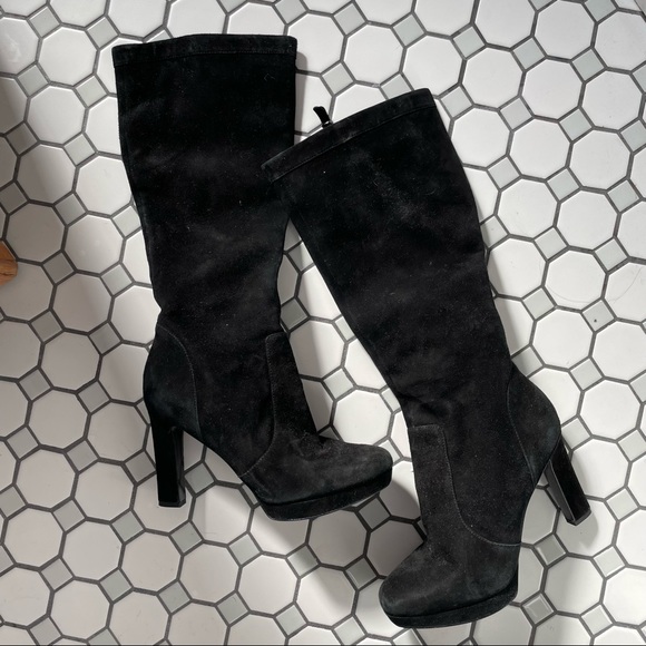 VIA SPIGA BLACK KNEE HIGH BOOTS - Picture 1 of 5